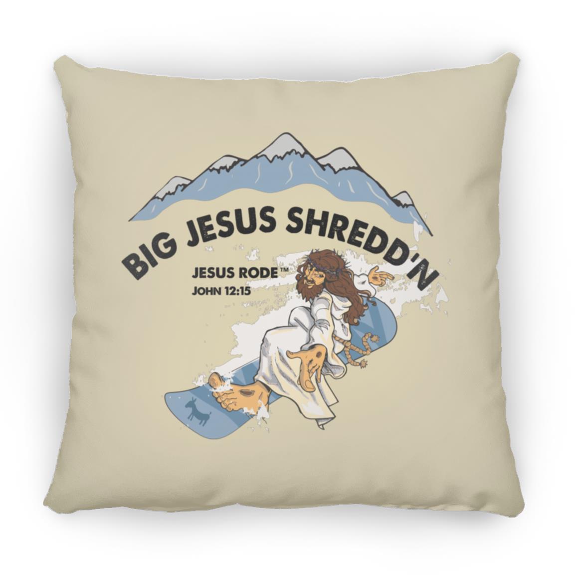 Shredd'n Jesus Large Square Pillow