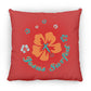 Ring of Flowers - Large Square Pillow