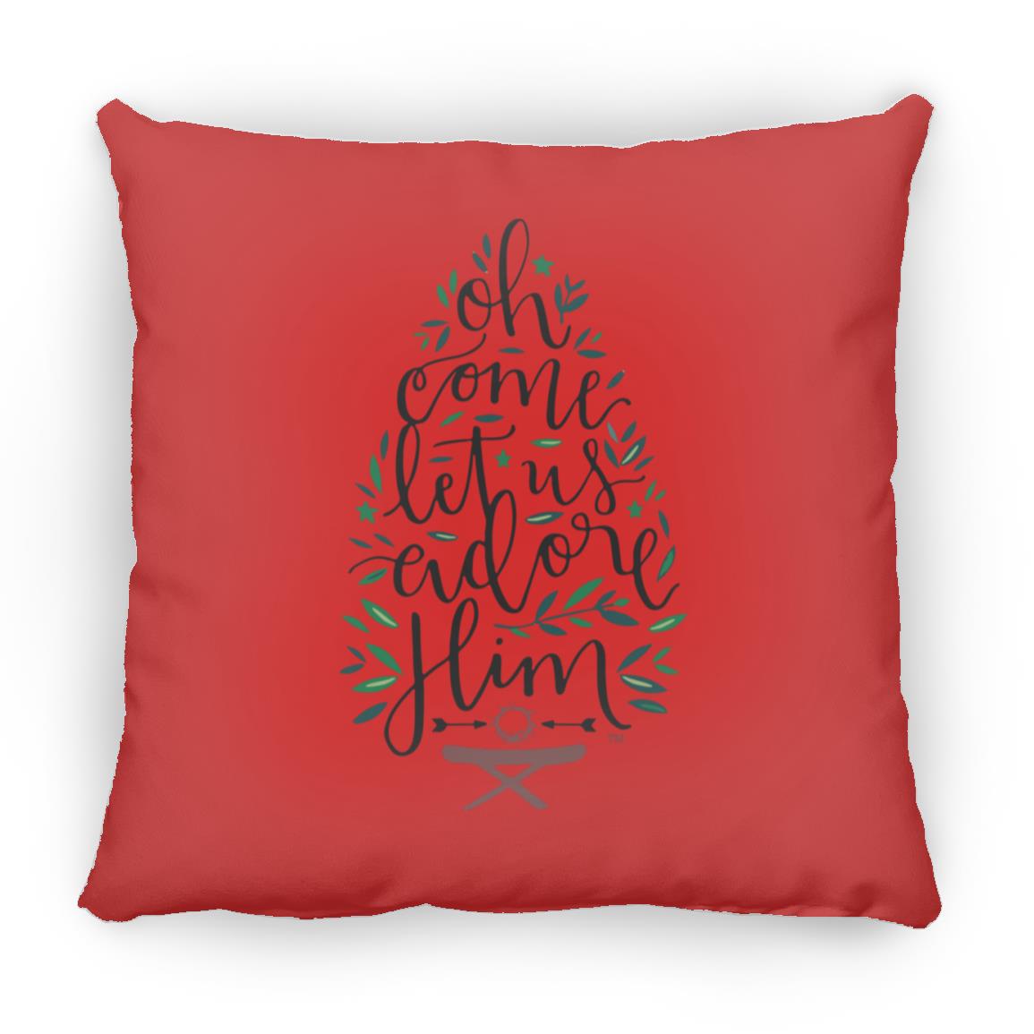 Let us adore Him - Large Square Pillow