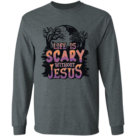 Life is Scary Without Jesus - Men's Classic Long Sleeve T-Shirt