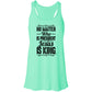 Jesus is King Women's Flowy Racerback Tank