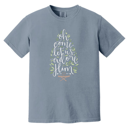 Let us adore Him - Men's Soft-Washed Comfort Cotton Short Sleeve T-Shirt