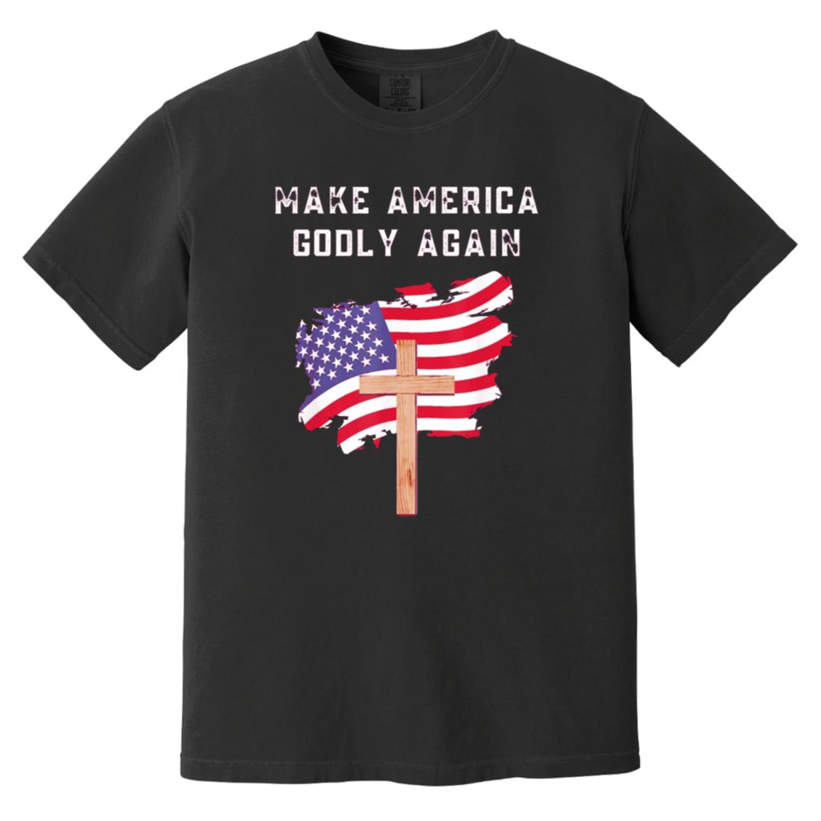 Make America Godly Again Men's Soft-Washed Comfort Cotton Short Sleeve T-Shirt