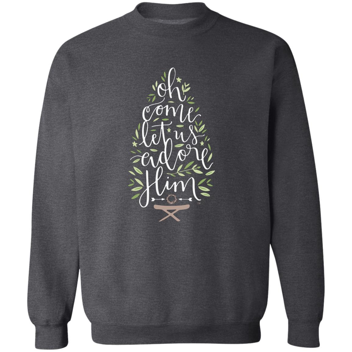 Let us adore Him - Men/Women Unisex Crewneck Sweatshirt