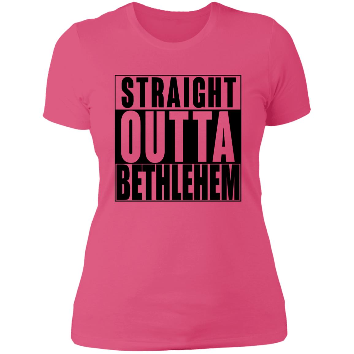 Straight Outta Bethlehem - Women's Boyfriend T-Shirt