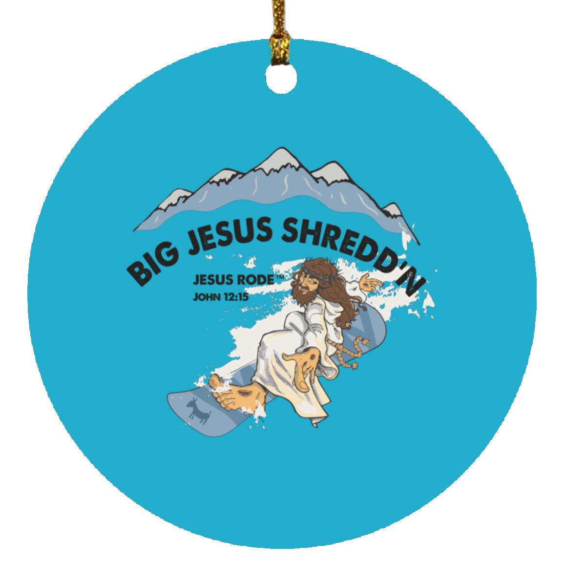 Shredd'n Jesus Circle Ornament