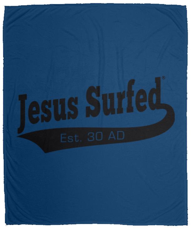 Est 30 AD - Cozy Plush Fleece Blanket - 50x60 - Jesus Surfed Apparel Co. 