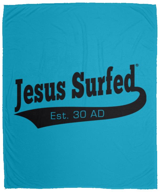 Est 30 AD - Cozy Plush Fleece Blanket - 50x60 - Jesus Surfed Apparel Co. 