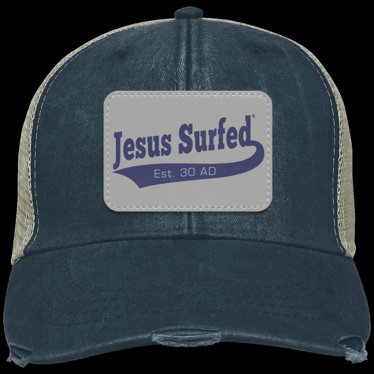 Est 30 AD - Distressed Ollie Cap - Rectangle Patch - Jesus Surfed Apparel Co. 