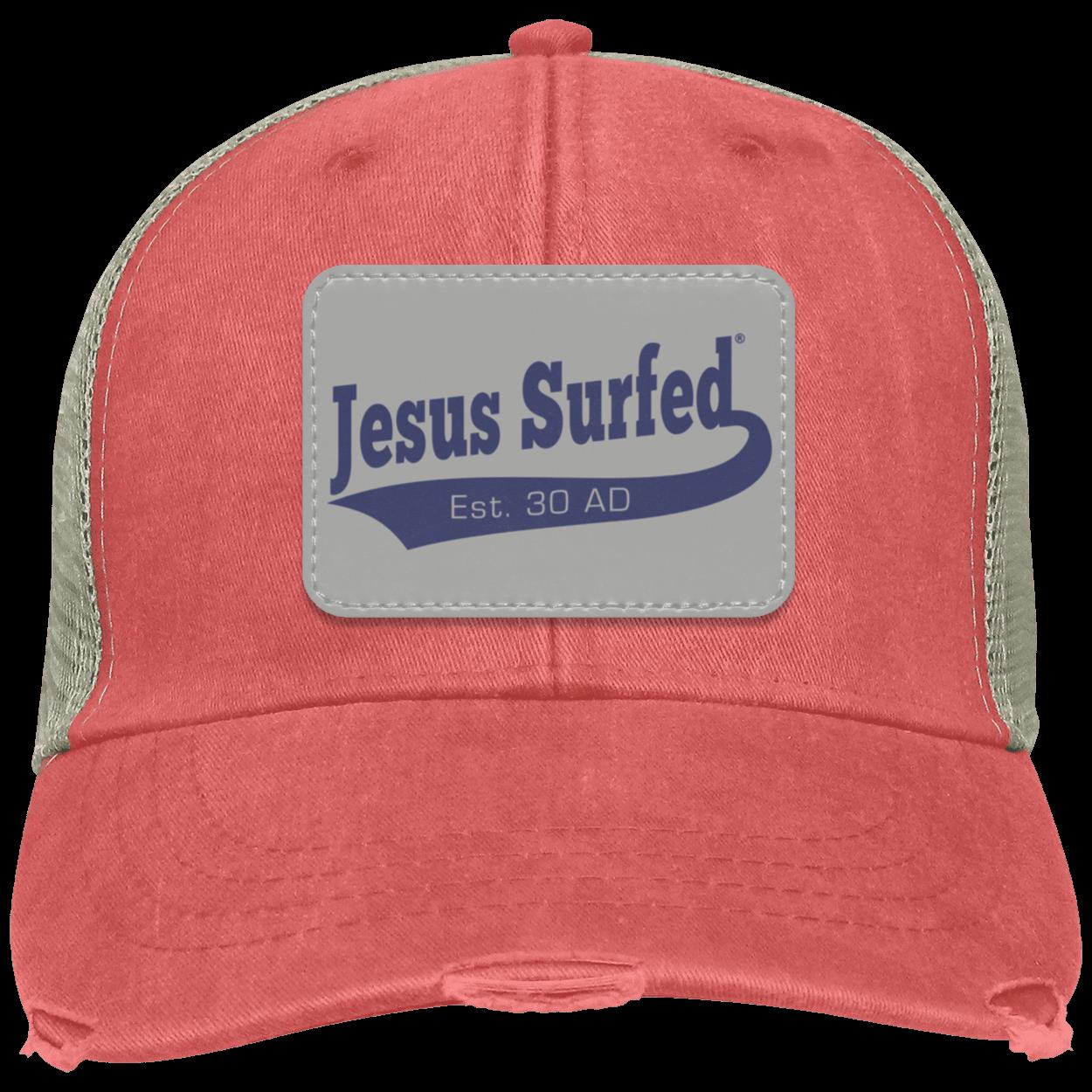 Est 30 AD - Distressed Ollie Cap - Rectangle Patch - Jesus Surfed Apparel Co. 