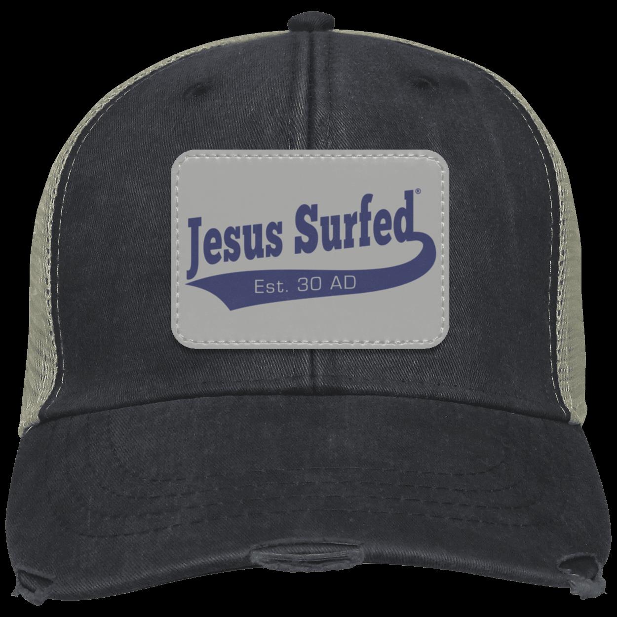 Est 30 AD - Distressed Ollie Cap - Rectangle Patch - Jesus Surfed Apparel Co. 