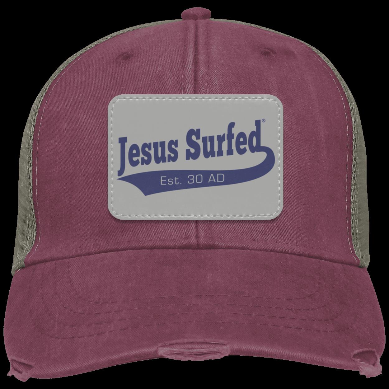 Est 30 AD - Distressed Ollie Cap - Rectangle Patch - Jesus Surfed Apparel Co. 