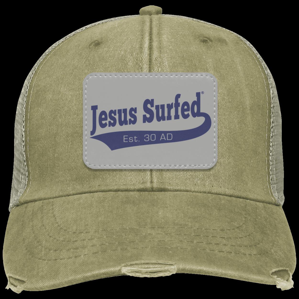 Est 30 AD - Distressed Ollie Cap - Rectangle Patch - Jesus Surfed Apparel Co. 