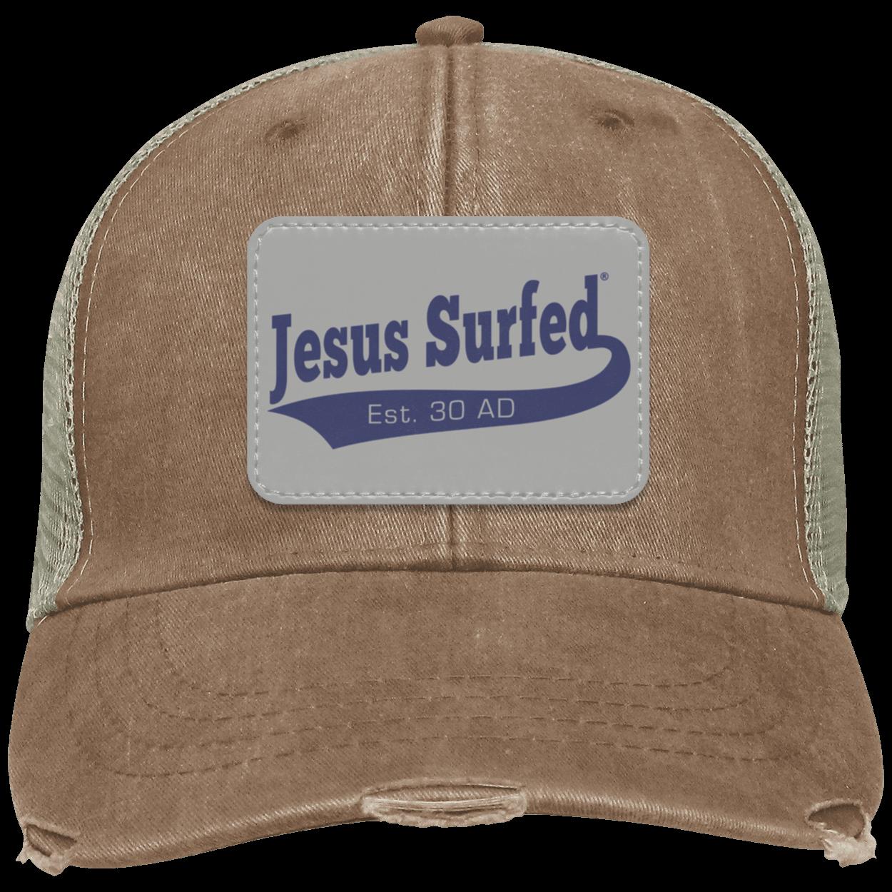 Est 30 AD - Distressed Ollie Cap - Rectangle Patch - Jesus Surfed Apparel Co. 