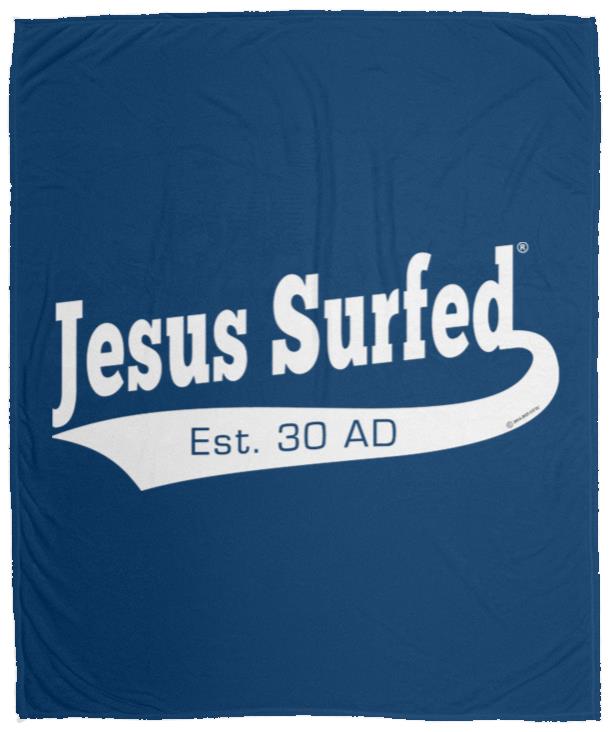 Est AD 30 - Cozy Plush Fleece Blanket - 50x60 - Jesus Surfed Apparel Co. 