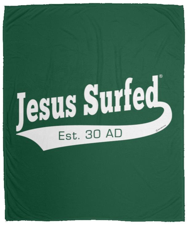 Est AD 30 - Cozy Plush Fleece Blanket - 50x60 - Jesus Surfed Apparel Co. 