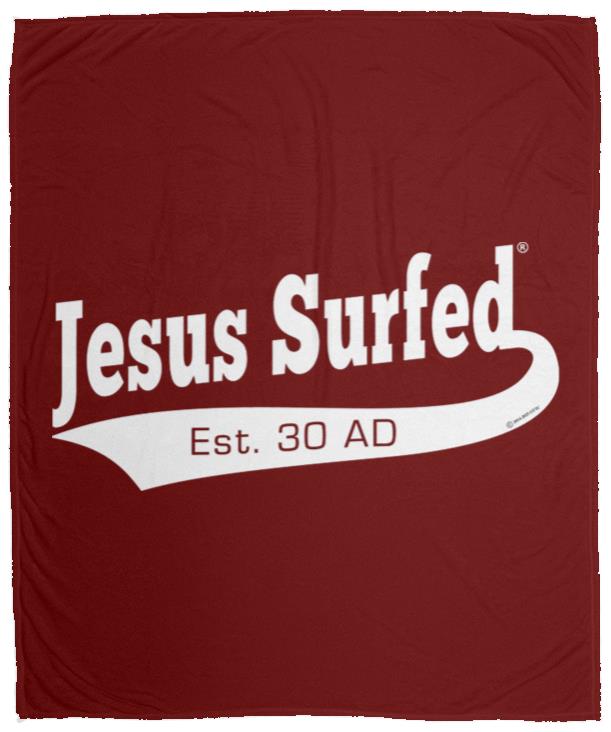 Est AD 30 - Cozy Plush Fleece Blanket - 50x60 - Jesus Surfed Apparel Co. 