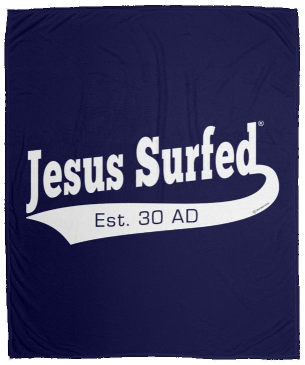 Est AD 30 - Cozy Plush Fleece Blanket - 50x60 - Jesus Surfed Apparel Co. 