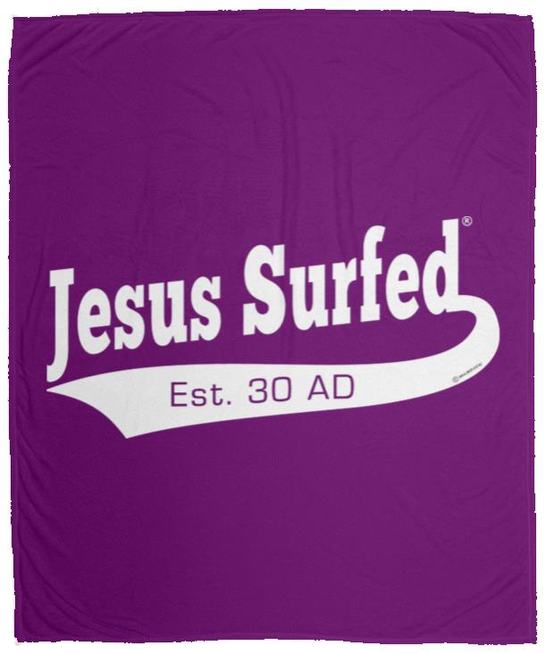 Est AD 30 - Cozy Plush Fleece Blanket - 50x60 - Jesus Surfed Apparel Co. 