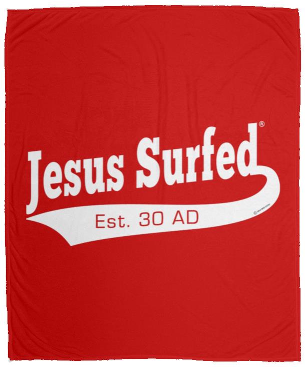 Est AD 30 - Cozy Plush Fleece Blanket - 50x60 - Jesus Surfed Apparel Co. 
