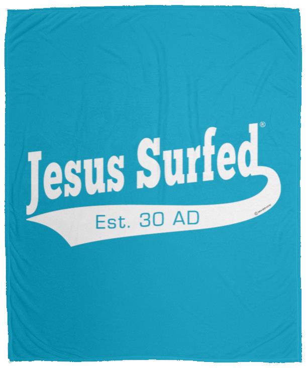 Est AD 30 - Cozy Plush Fleece Blanket - 50x60 - Jesus Surfed Apparel Co. 