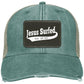 Est AD 30 - Distressed Ollie Cap - Rectangle Patch - Jesus Surfed Apparel Co. 