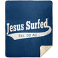 Est AD 30 - Premium Mink Sherpa Blanket 50x60 - Jesus Surfed Apparel Co. 