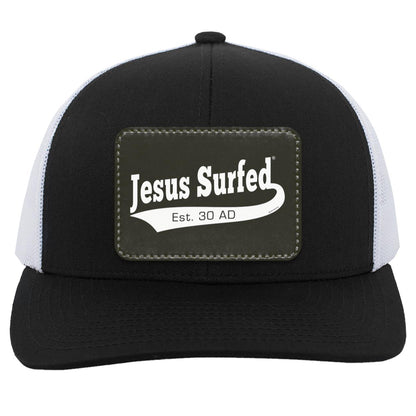 Est AD 30 - Trucker Snap Back - Rectangle Patch - Jesus Surfed Apparel Co. 