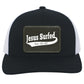 Est AD 30 - Trucker Snap Back - Rectangle Patch - Jesus Surfed Apparel Co. 