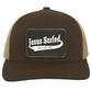 Est AD 30 - Trucker Snap Back - Rectangle Patch - Jesus Surfed Apparel Co. 