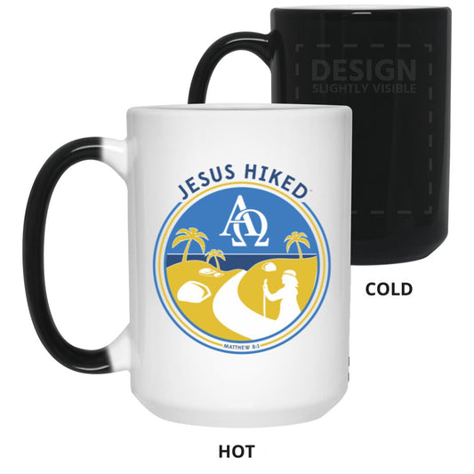 Follow the Path - 15oz Color Changing Mug - Jesus Surfed Apparel Co. 