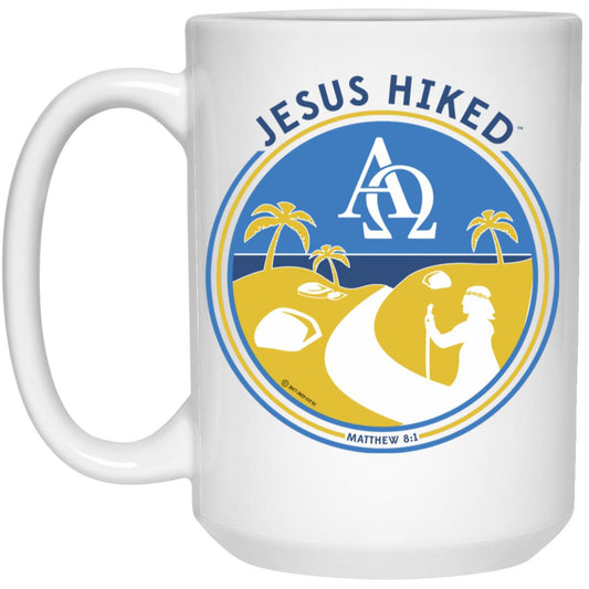 Follow the Path - 15oz White Mug - Jesus Surfed Apparel Co. 