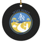 Follow the Path - Circle Ornament - Jesus Surfed Apparel Co. 