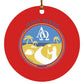 Follow the Path - Circle Ornament - Jesus Surfed Apparel Co. 