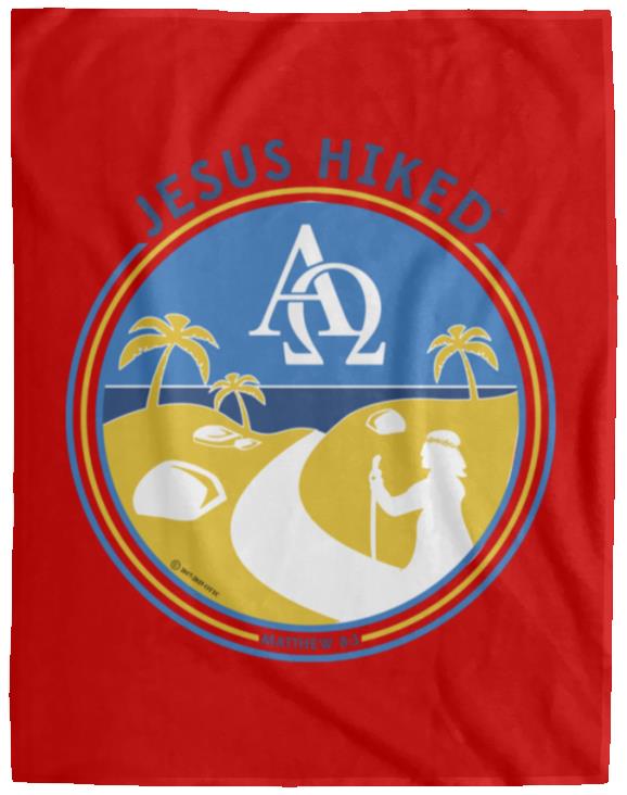 Follow the Path - Cozy Plush Fleece Blanket - 60x80 - Jesus Surfed Apparel Co. 