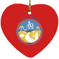Follow the Path - Heart Ornament - Jesus Surfed Apparel Co. 