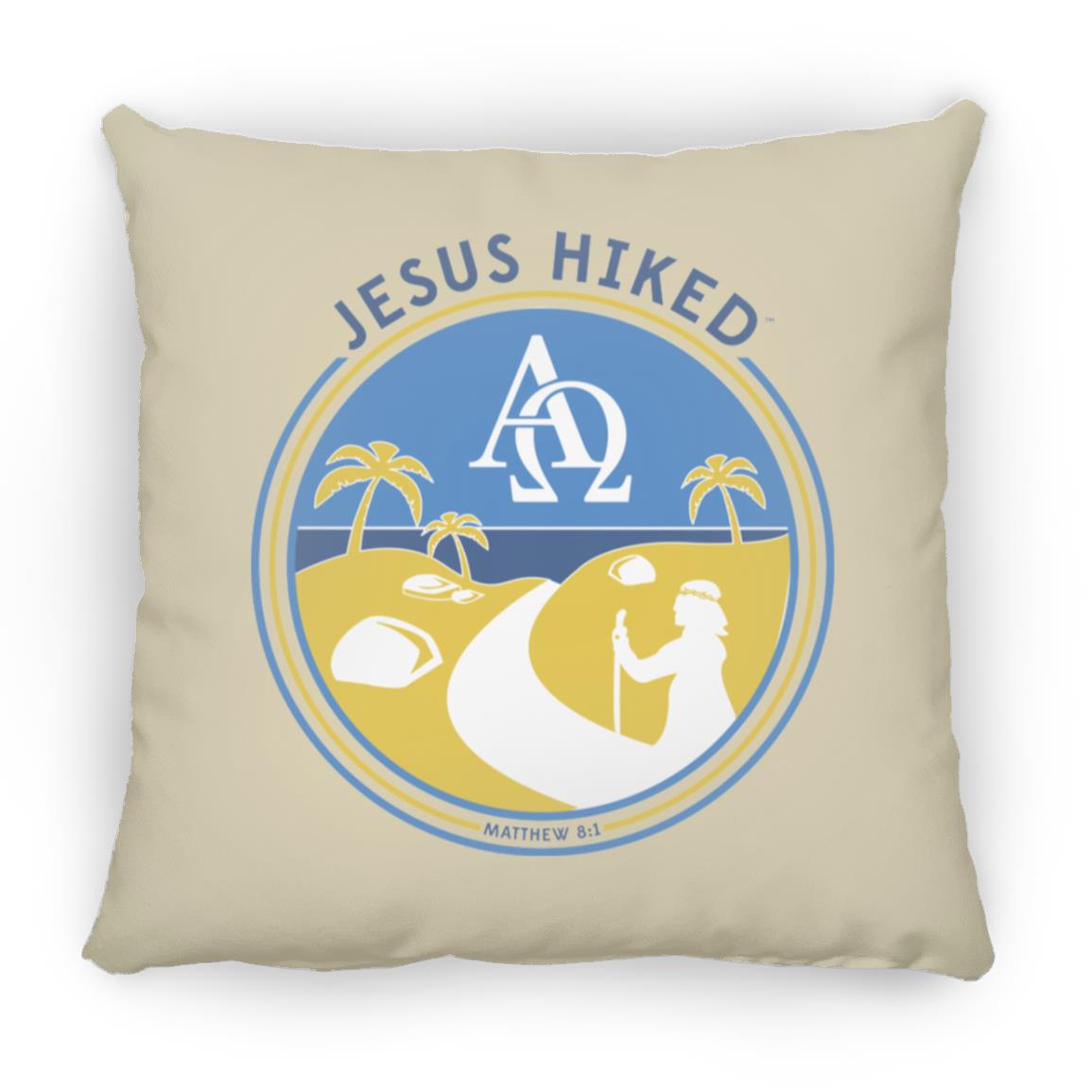 Follow the Path - Large Square Pillow - Jesus Surfed Apparel Co. 