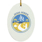 Follow the Path - Oval Ornament - Jesus Surfed Apparel Co. 