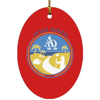 Follow the Path - Oval Ornament - Jesus Surfed Apparel Co. 