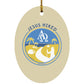 Follow the Path - Oval Ornament - Jesus Surfed Apparel Co. 