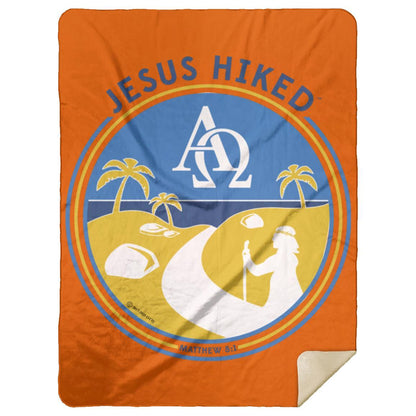 Follow the Path - Premium Mink Sherpa Blanket 60x80 - Jesus Surfed Apparel Co. 