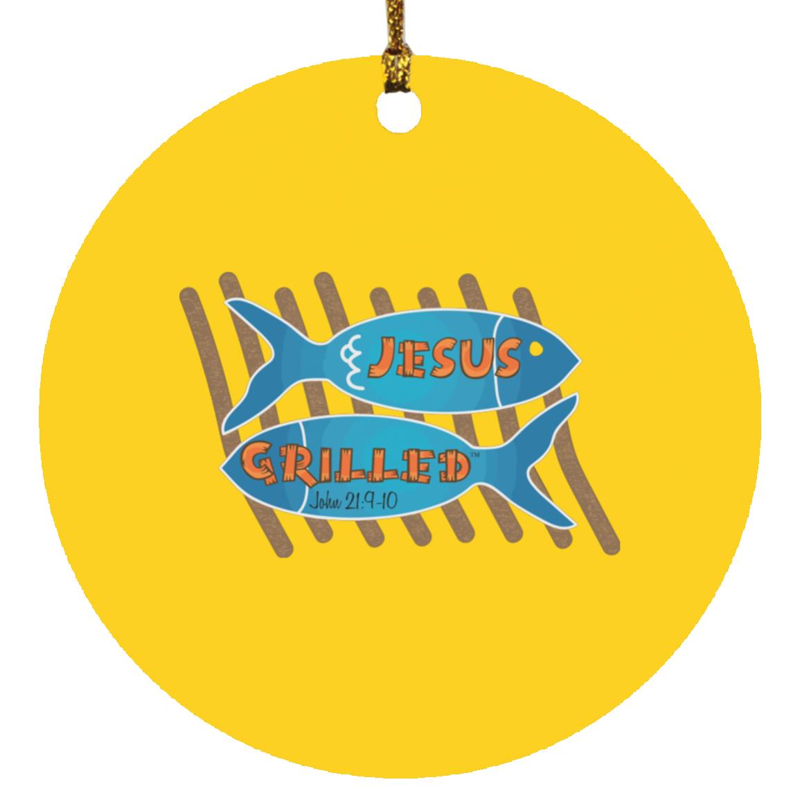 Grilled Fish - Circle Ornament - Jesus Surfed Apparel Co. 