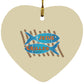 Grilled Fish - Heart Ornament - Jesus Surfed Apparel Co. 