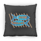 Grilled Fish - Large Square Pillow - Jesus Surfed Apparel Co. 