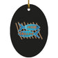 Grilled Fish - Oval Ornament - Jesus Surfed Apparel Co. 