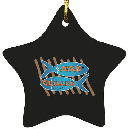 Grilled Fish - Star Ornament - Jesus Surfed Apparel Co. 