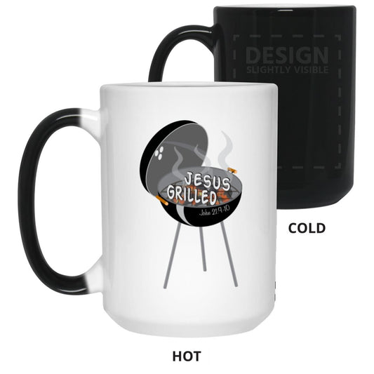 Hot Coals - 15oz Color Changing Mug - Jesus Surfed Apparel Co. 