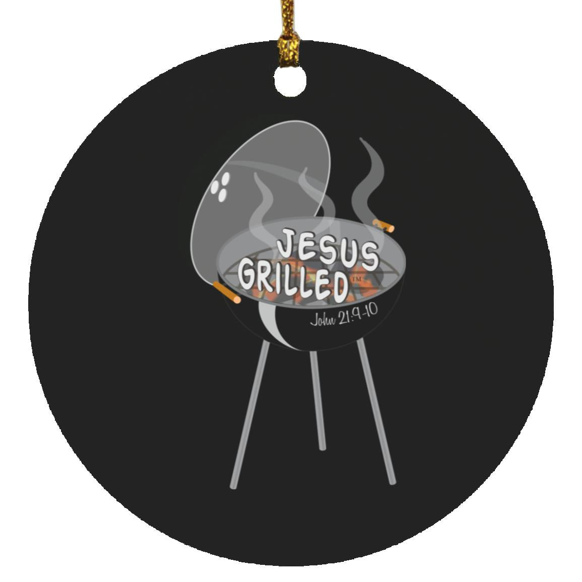 Hot Coals - Circle Ornament - Jesus Surfed Apparel Co. 