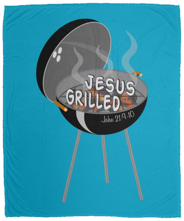 Hot Coals - Cozy Plush Fleece Blanket - 50x60 - Jesus Surfed Apparel Co. 