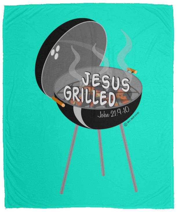 Hot Coals - Cozy Plush Fleece Blanket - 50x60 - Jesus Surfed Apparel Co. 